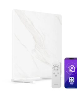 Klarstein MarmoHeat infravörös panel | 420 W | 4-8 m² | márványmintás | 70 cm x 63 cm