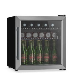 Klarstein Beersafe italkhűtő üvegajtóval | 44 x 48 cm | LED belső világítás | Ezüst
