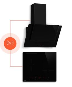Klarstein HaloSync indukciós főzőlap és páraelszívó | 4 főzőzóna | 8400 W | 632 m³/h | 60 cm
