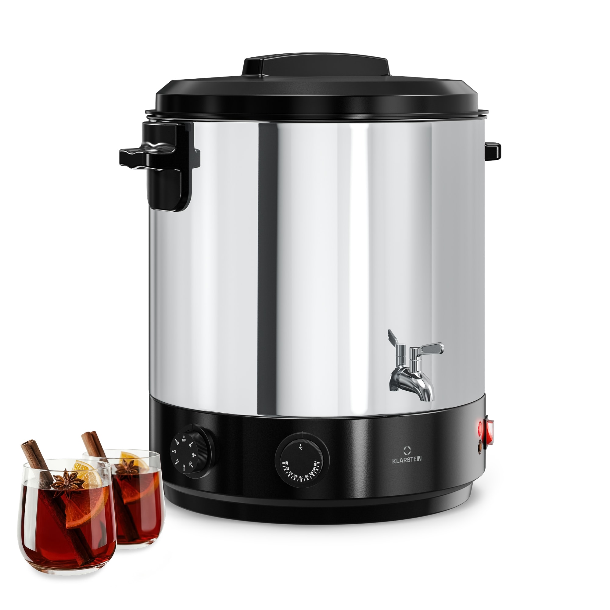 Klarstein Biggie befőző- és forraltbor automat | 25 liter | 30-110 °C | 1800 W | rozsdamentes acél