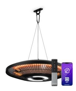 Klarstein LumiHeat infravörös mennyezeti fűtés | 2000 W | 15 m² | LED világítás | 42 cm x 42 cm