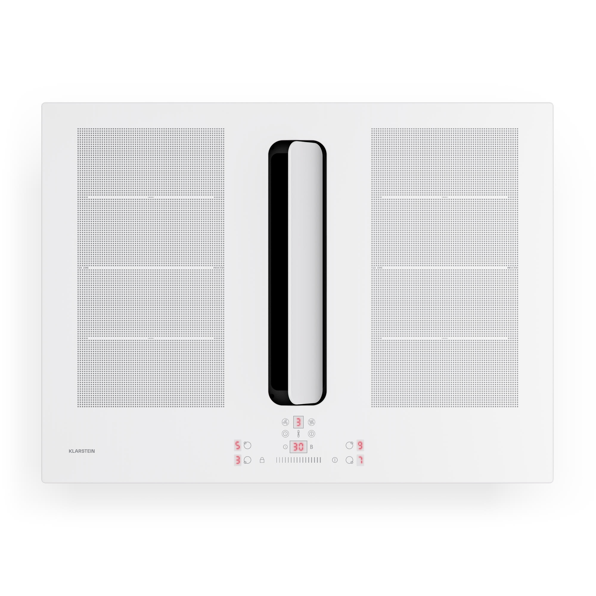 Klarstein ChefFusion indukciós főzőlap páraelszívóval | 4 főzőzóna | 7200 W | 504,3 m³/h | 70 cm